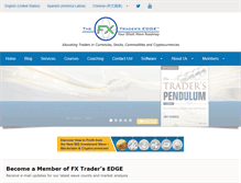 Tablet Screenshot of fxtradersedge.com